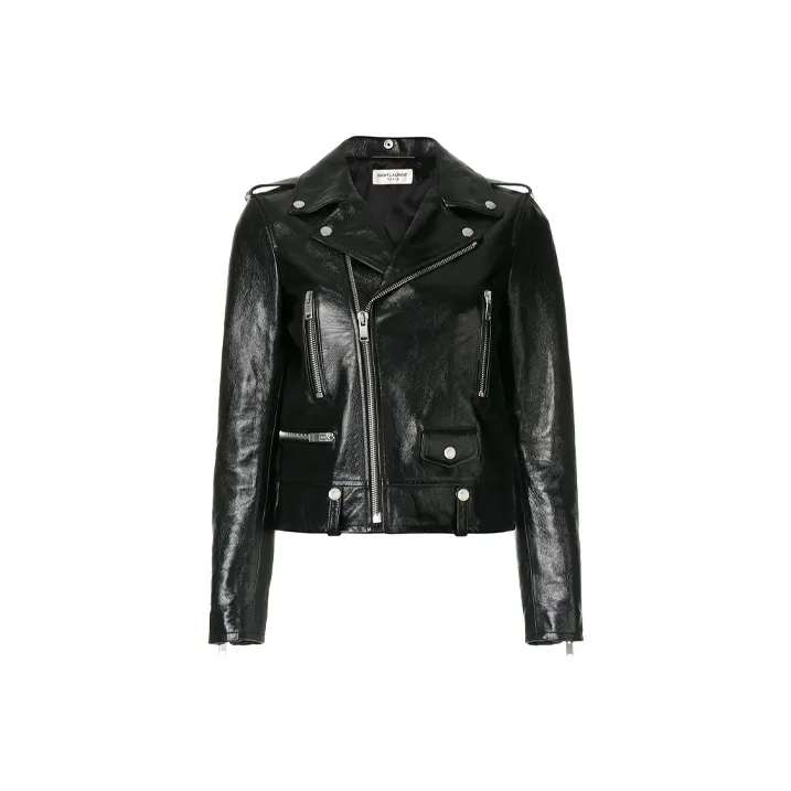 SAINT LAURENT Classic Leather Biker Jacket