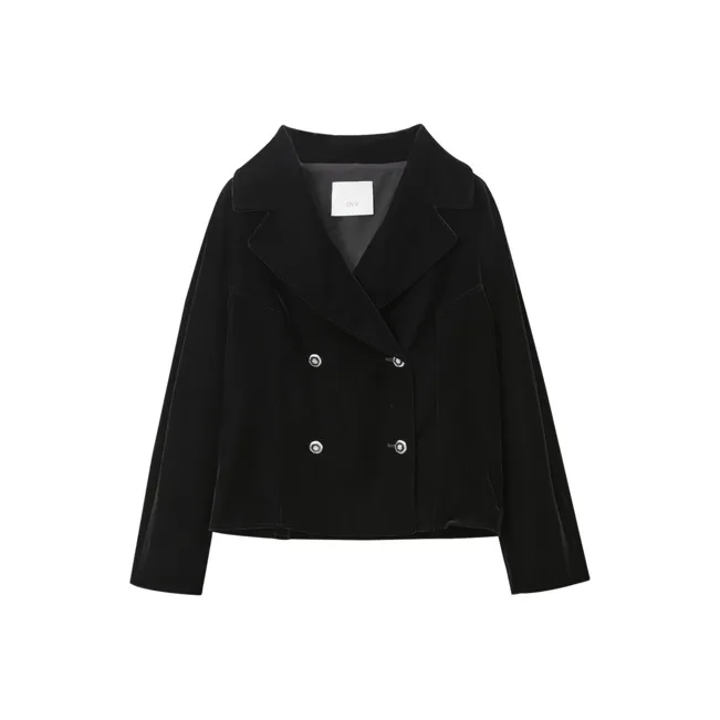 OVV Черная Однотонная A5 Женская Куртка