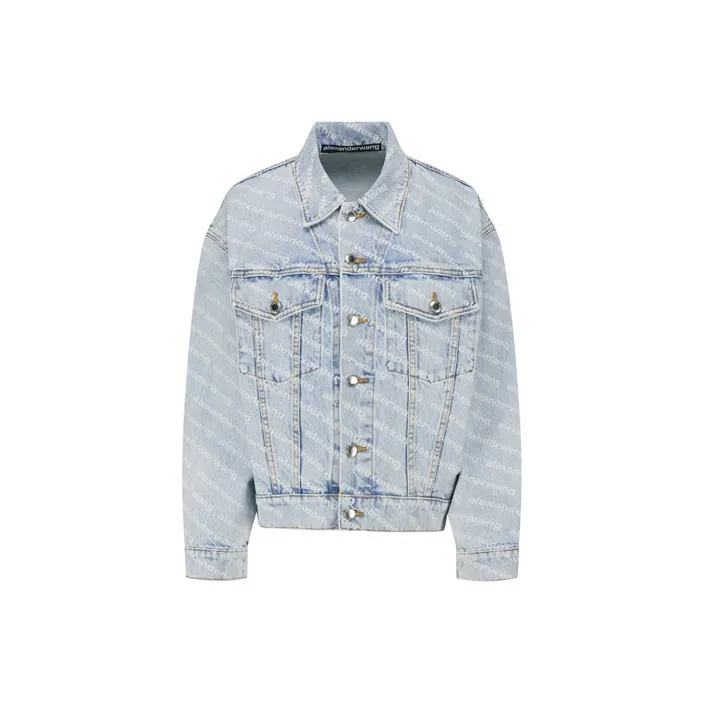 Alexander Wang Falling Back Logo print Denim Jacket
