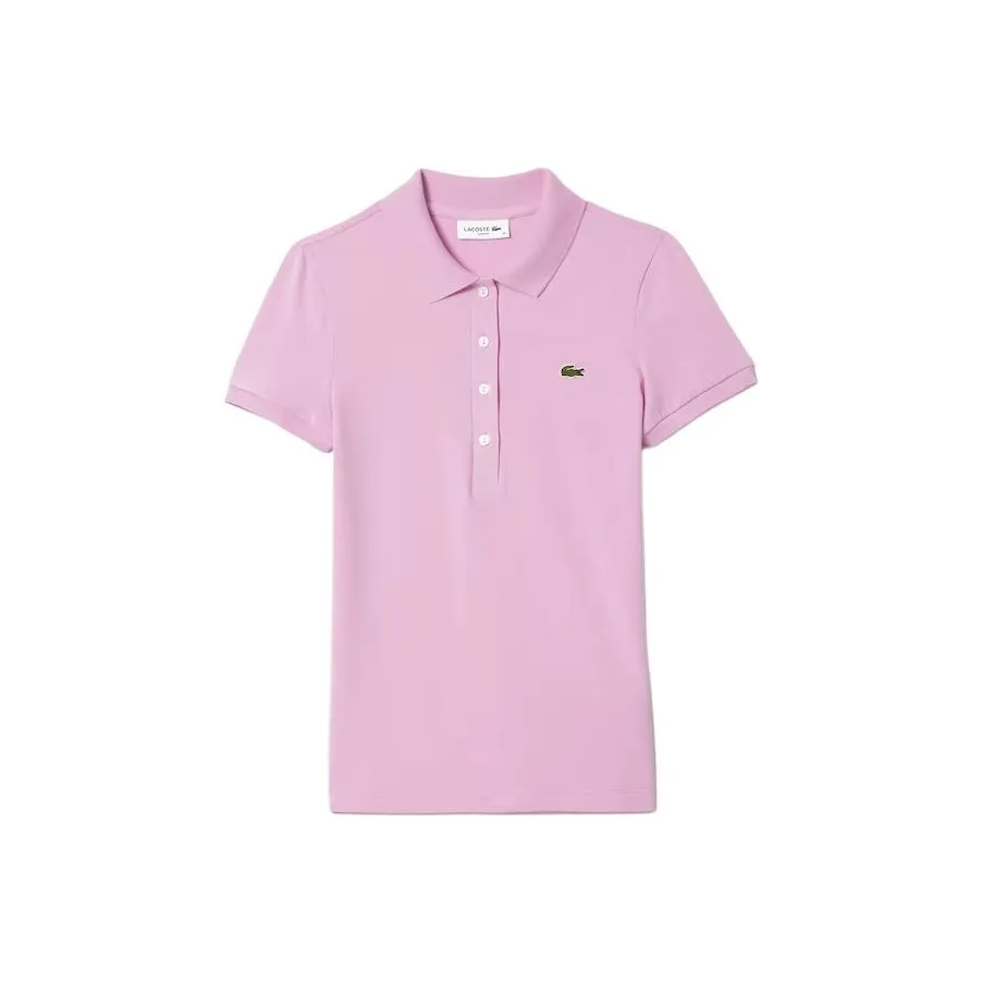 LACOSTE Polo Shirt Women's Pink