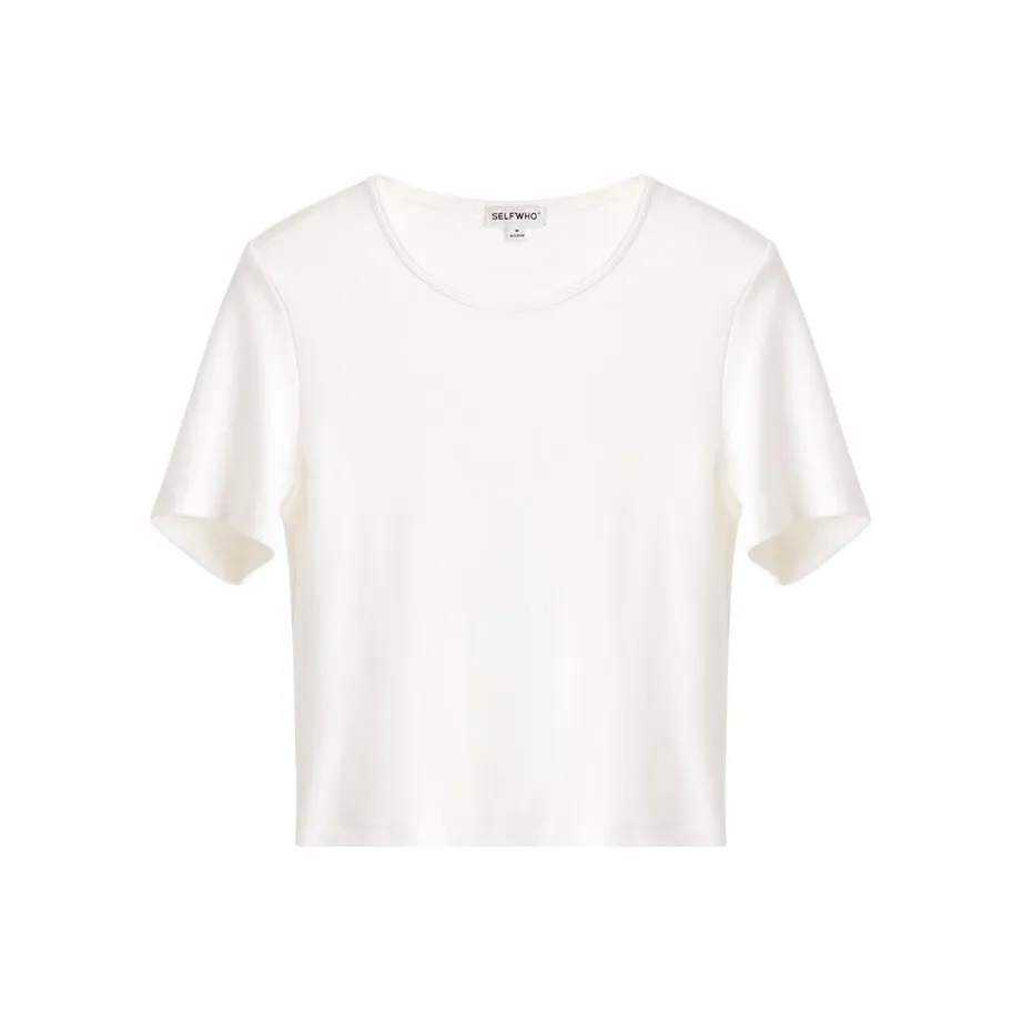 Self Who Regular T Shirt Women's White