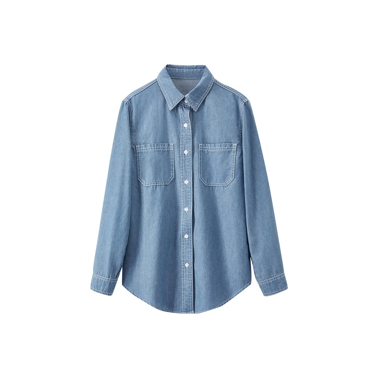 SENTUBILA Джинсовый синий Женские Рубашки