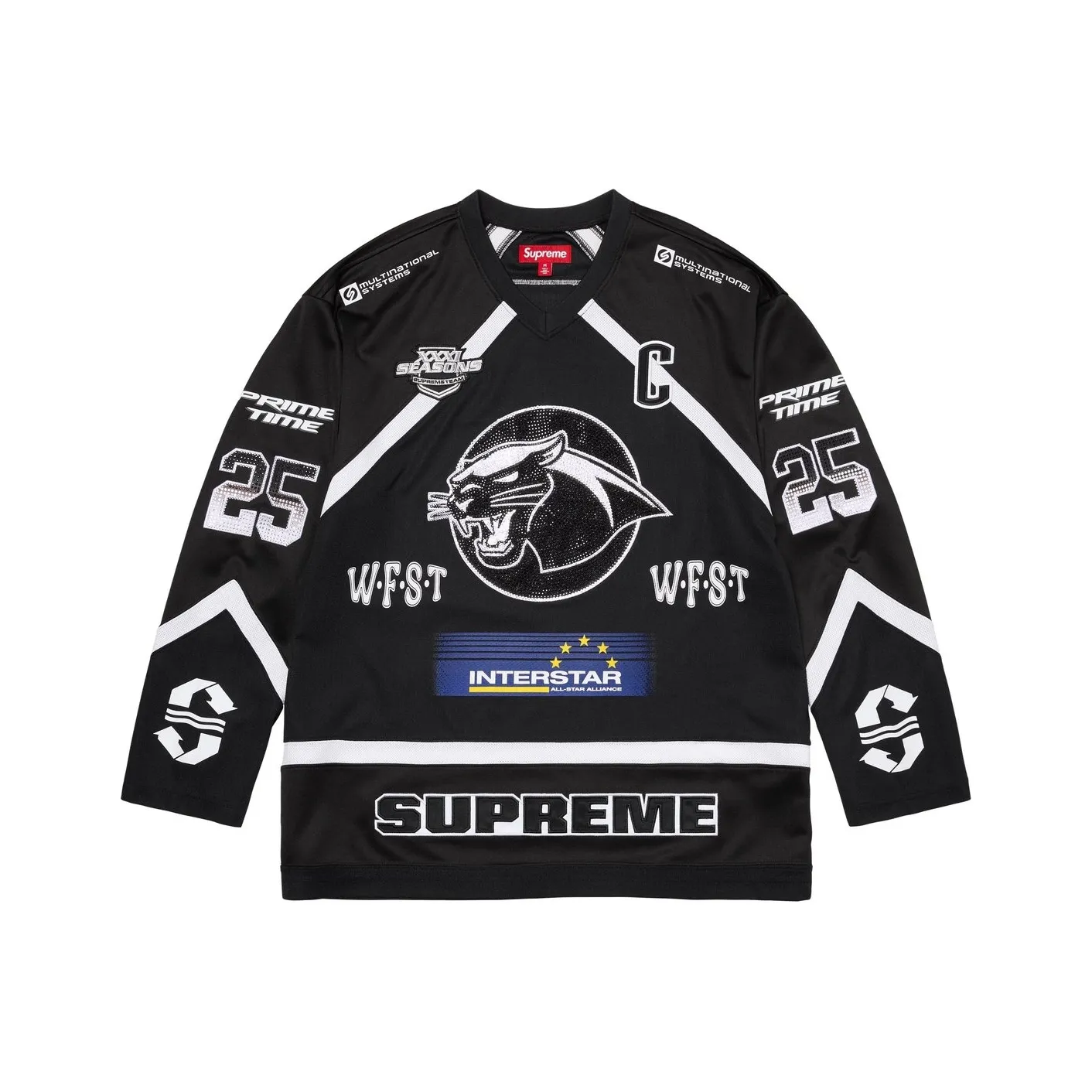 Supreme Rhinestone Hockey Jersey