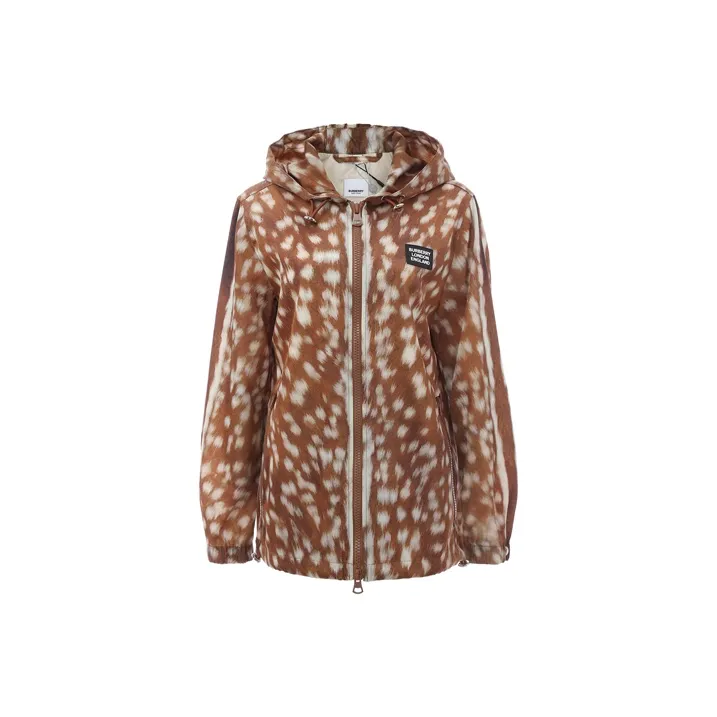 Burberry Леопардовый принт Женские Куртки