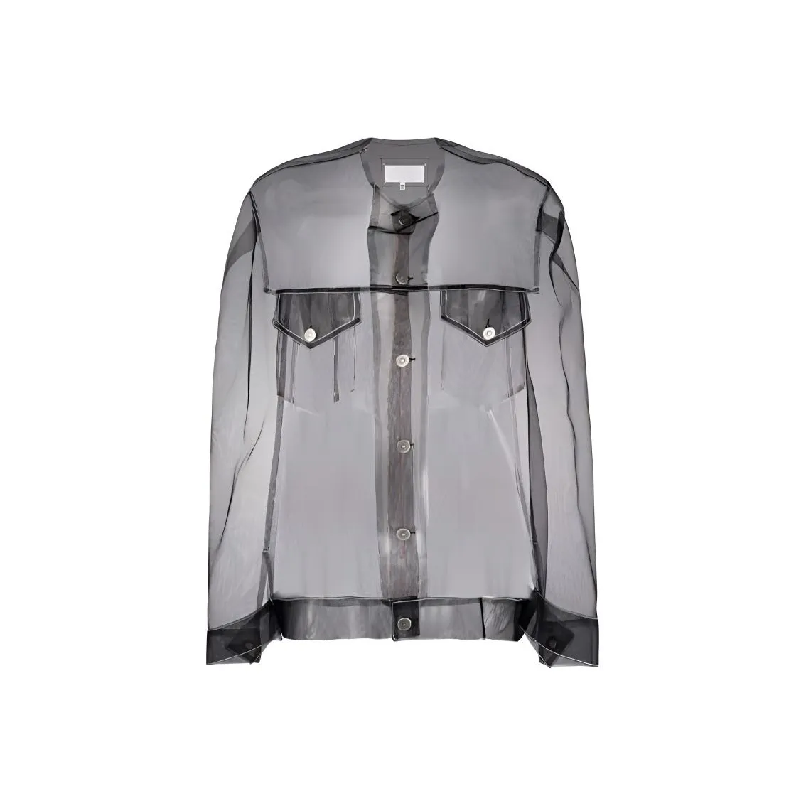 Maison Margiela Sheer Tulle Button up Shirt