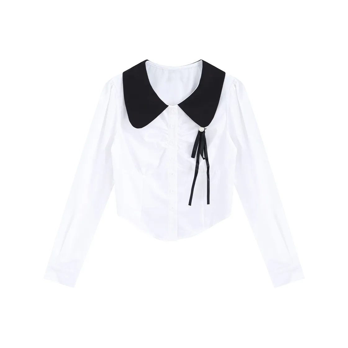 SNZX Shirts Women's White With Bow Ties