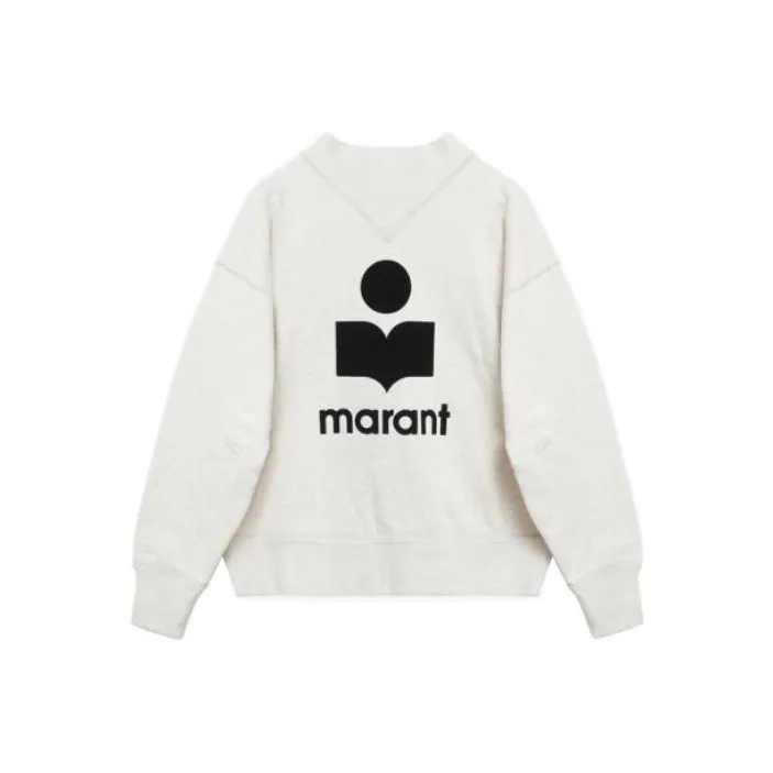 Isabel Marant Étoile Moby High Neck Logo Sweatshirt