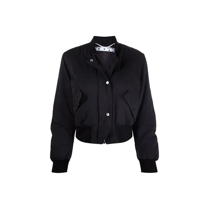 OFF WHITE Embroidered Logo Bomber Jacket