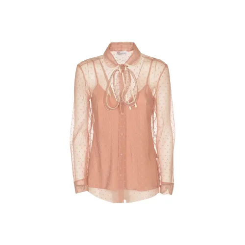 RED VALENTINO Женские Рубашки Красного Цвета
