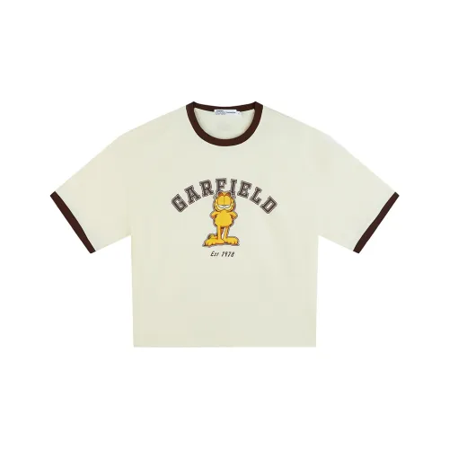 FUN X Garfield Белый чайный Женские футболки