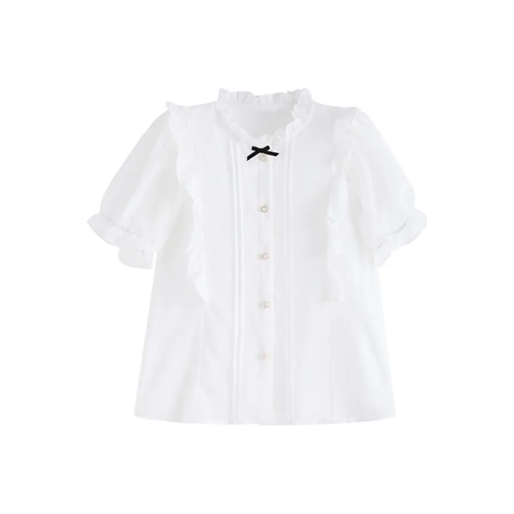 COVT Chiffon Shirts Women's White