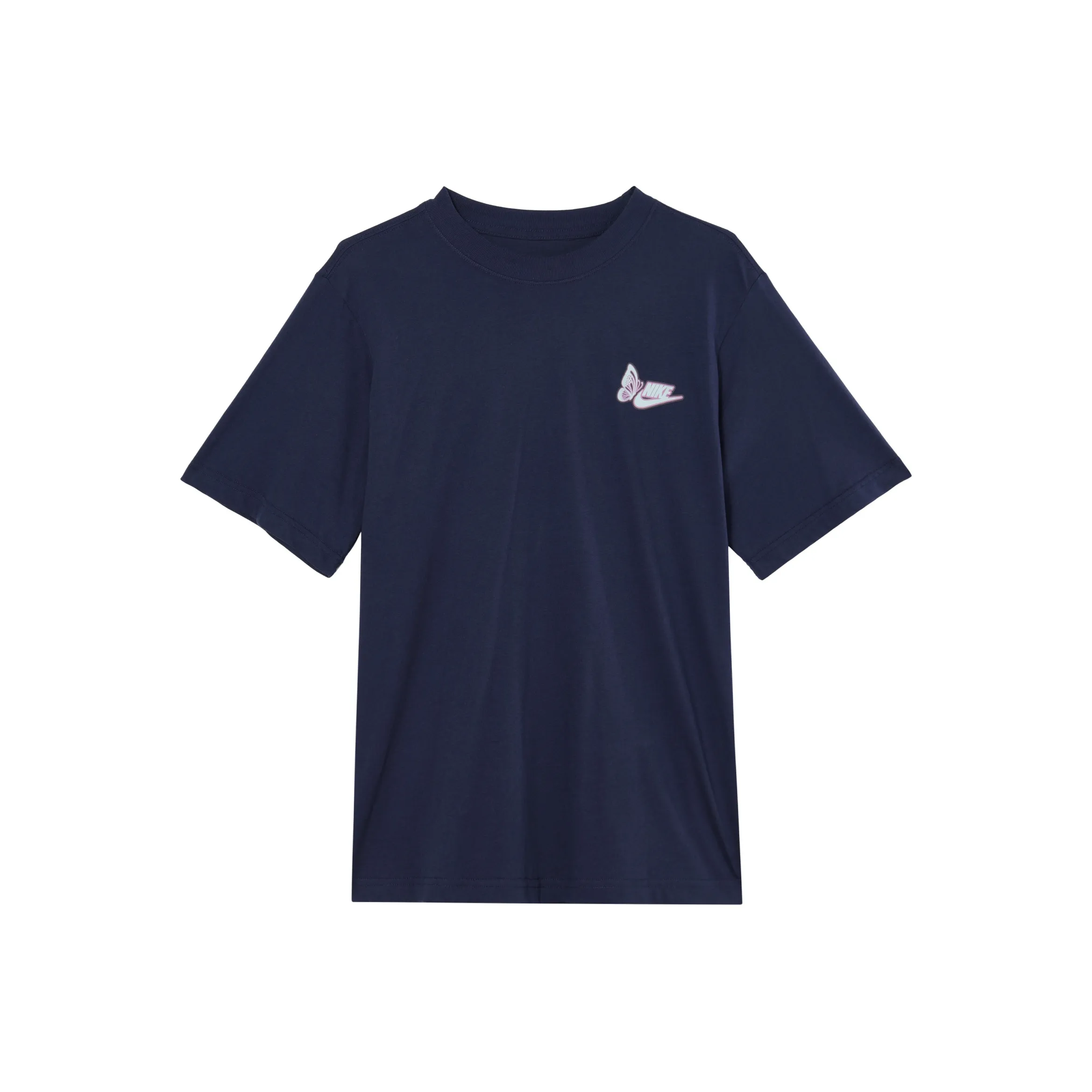 Nike Women'ss Logo Letter Print Retro T-Shirt 'Navy Blue'