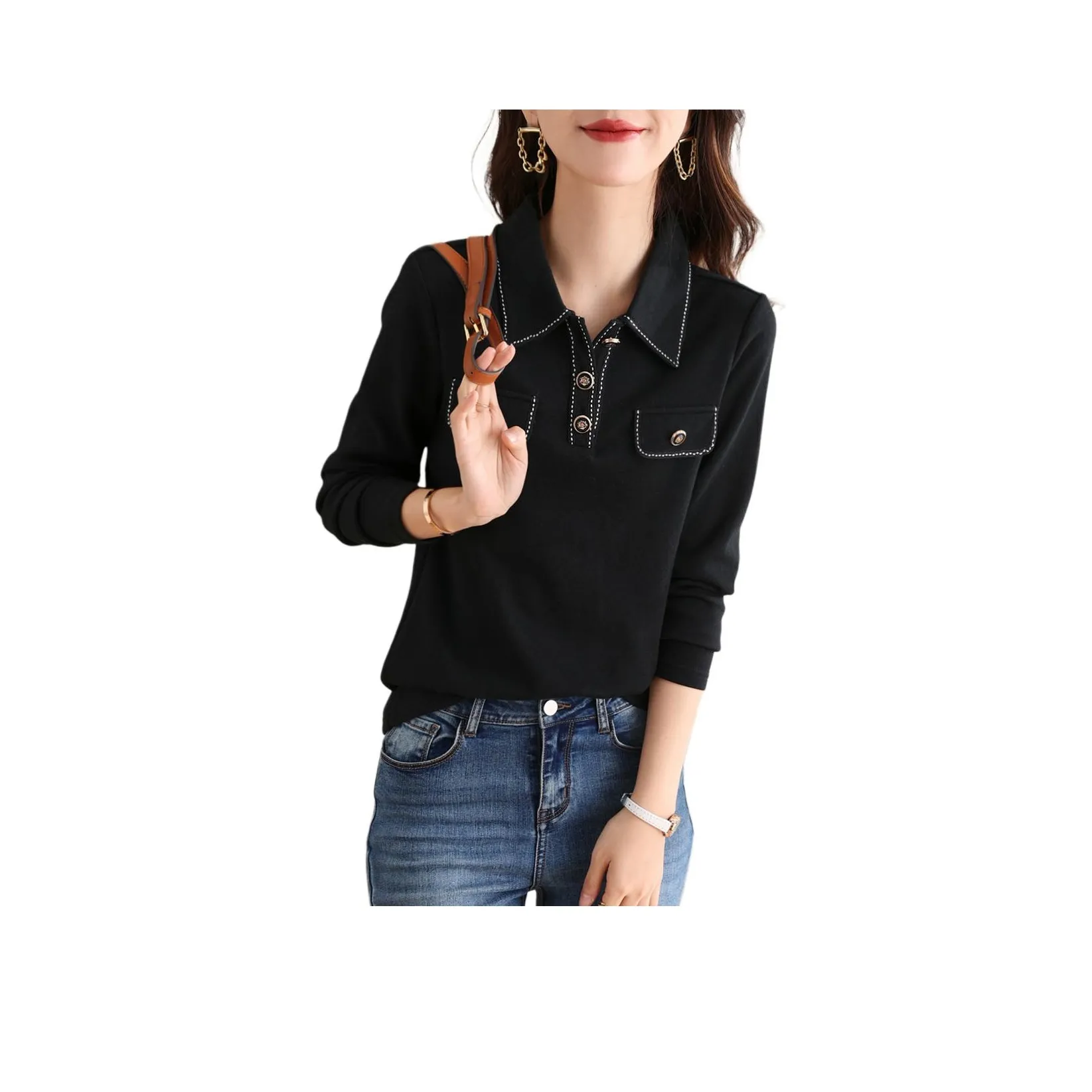 Mo Han Yi Mei T-Shirts Women's Black