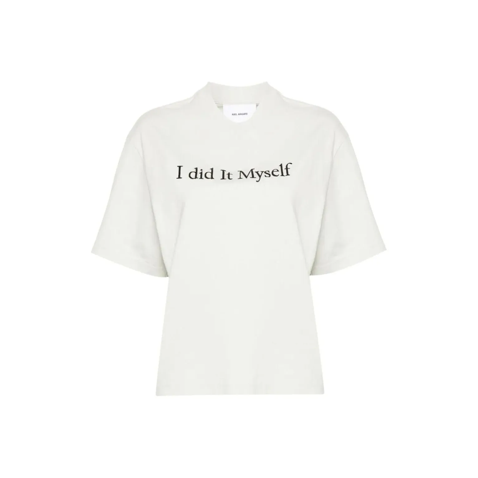 Axel Arigato Embroidered slogan Organic cotton T shirt