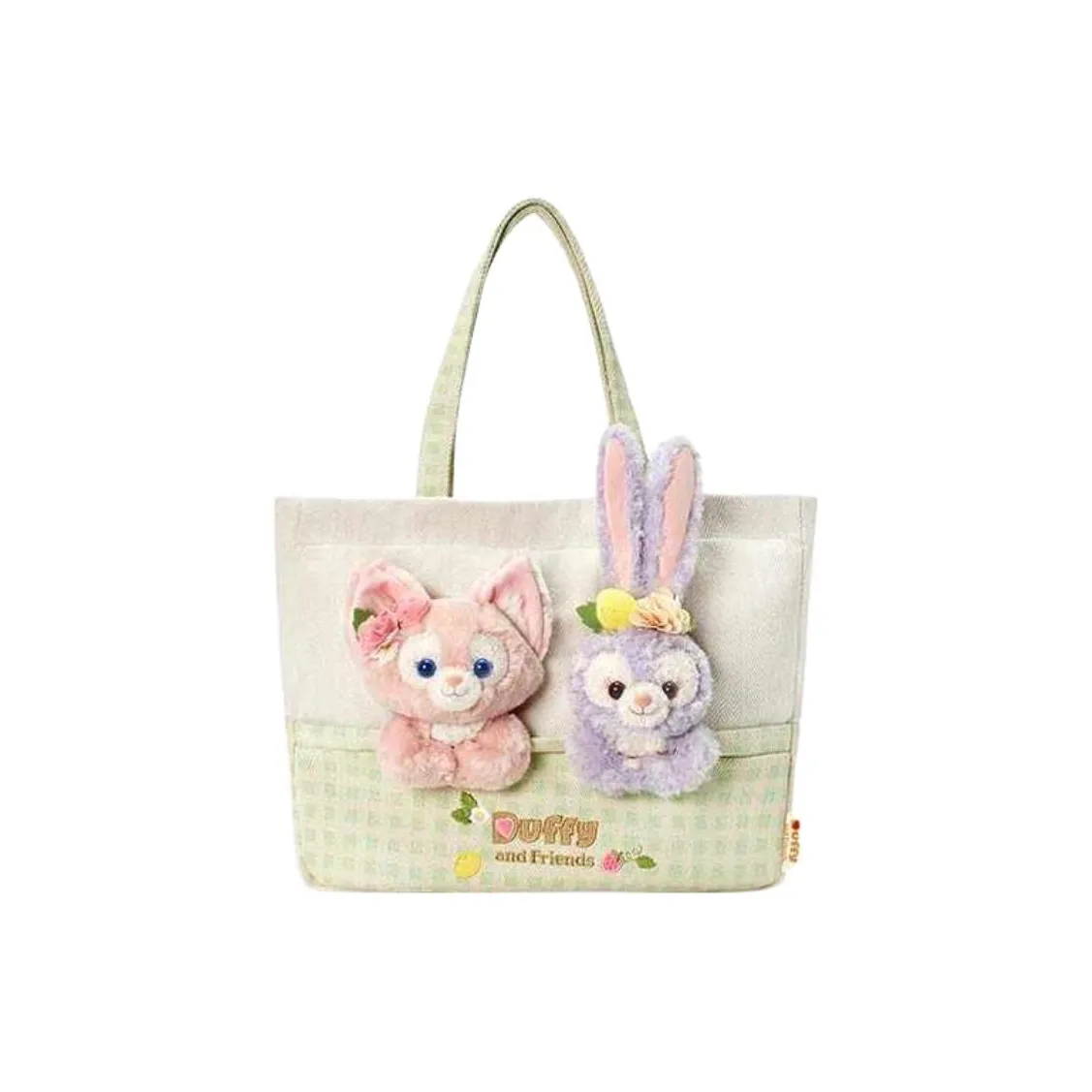 Disney Ткань Полиуретан Тоут Сумка Сумка для покупок Сумка Сумка через плечо Унисекс Бежевый Розовый Фиолетовый