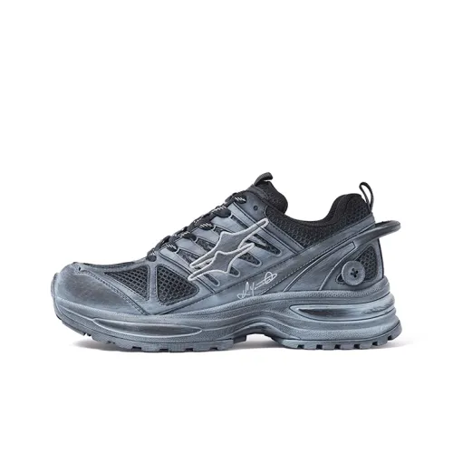 KILLWINNER Беговые кроссовки Low Top Черно-серый цвет Унисекс