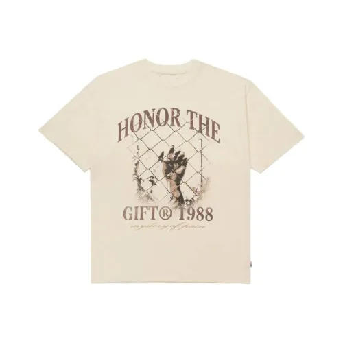 HONOR THE GIFT Экрю Мужские Рубашки