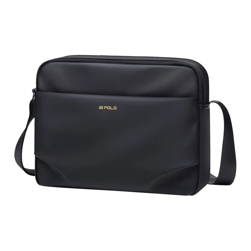 POLO Сумка через плечо из ткани мужская черная серая