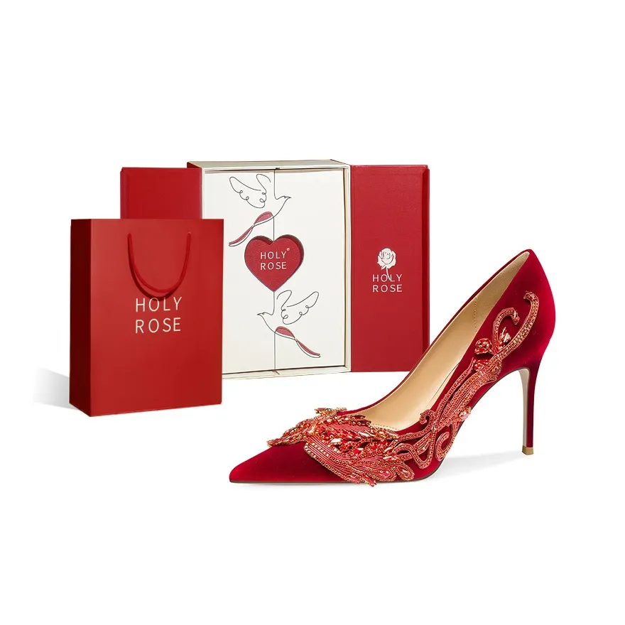 Holy Rose Высокие каблуки Женские Бордовый