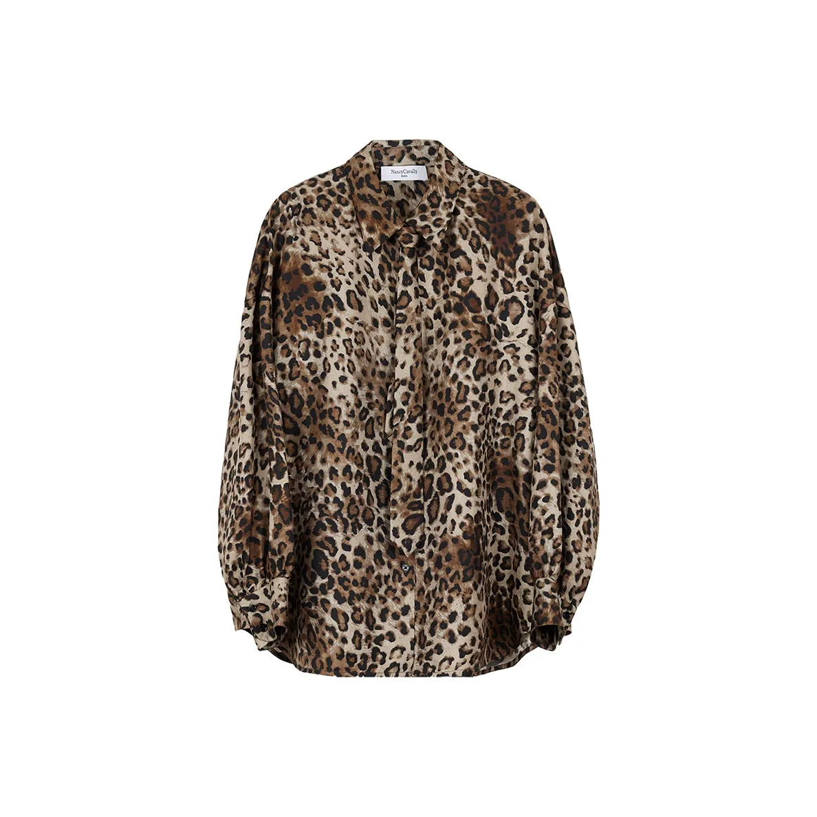 NancyCavally Рубашка Женская с леопардовым принтом