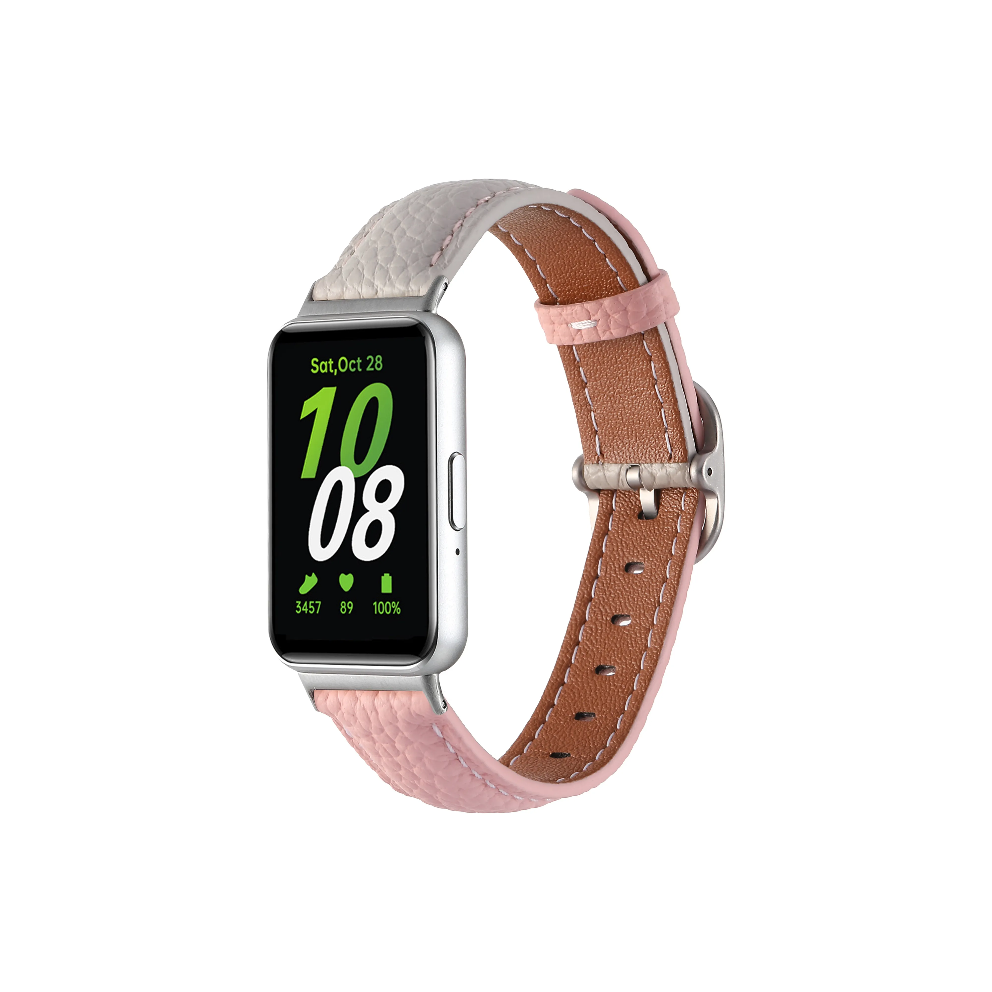 ZHENGGUANG Часы Полоска Samsung Совместимость Натуральная кожа Материал