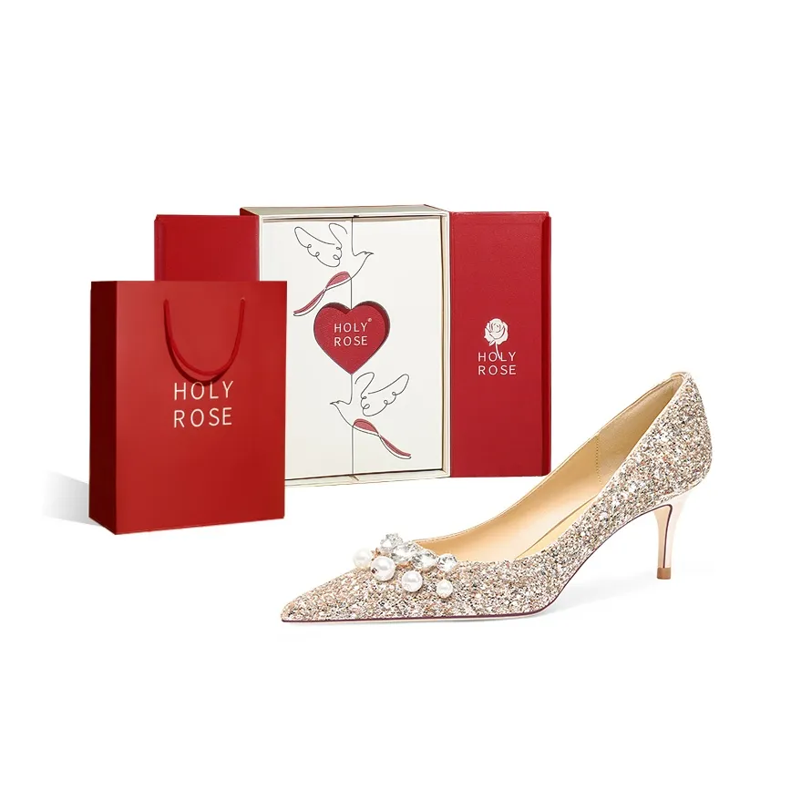 Holy Rose Высокие каблуки Женские Золото