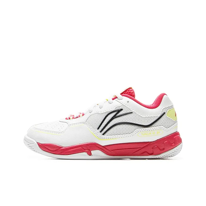 LINING Badminton Series Шорты Устойчивость Амортизация И Дышащий Низкий Топ Тренировочные Кроссовки для Детей Стандартный Белый Фиолетовый Розовый