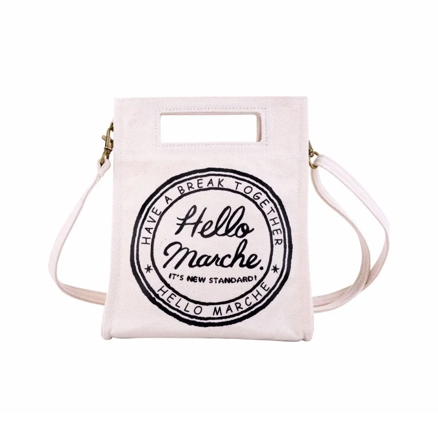 Hello Marche Canvas Bag Standard Unisex Multicolor