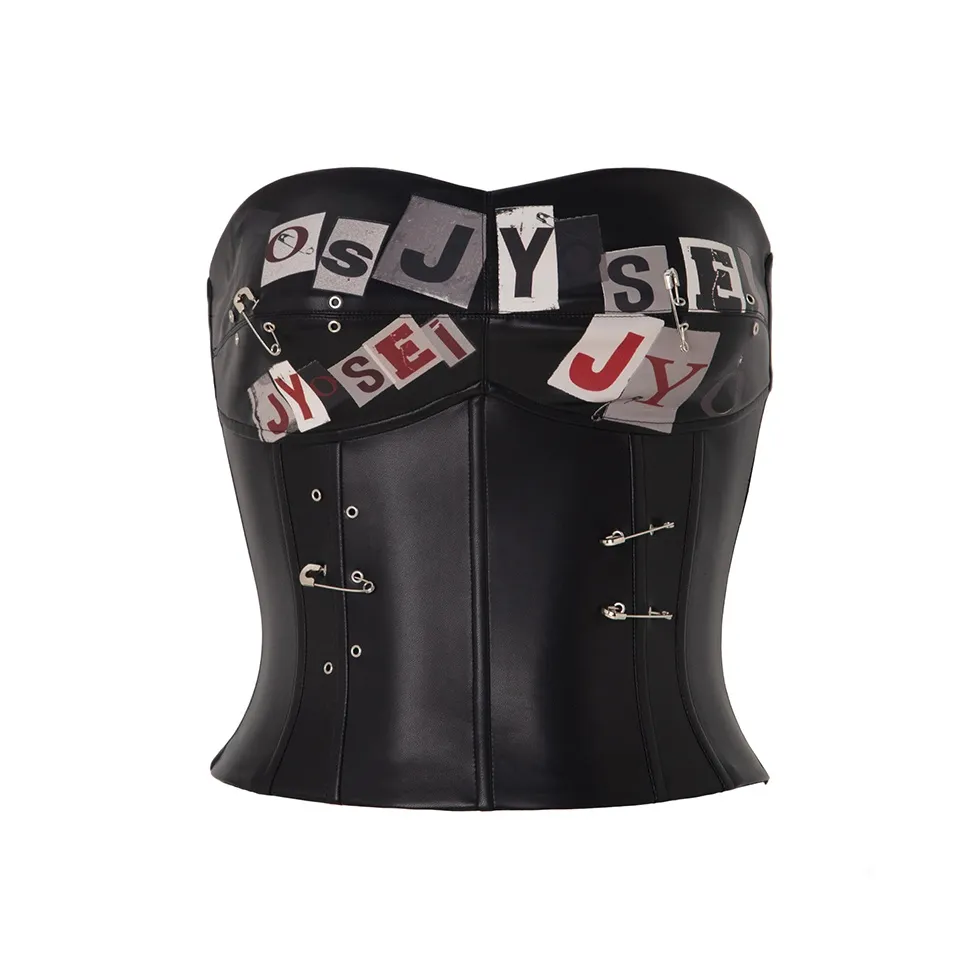 JYOSEI Без бретелек Топ Женский Черный