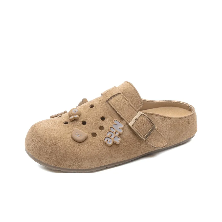 Love Elaine Металл Cut Out Аbrasion Resistant Slip Resistant Домашние тапочки Женские