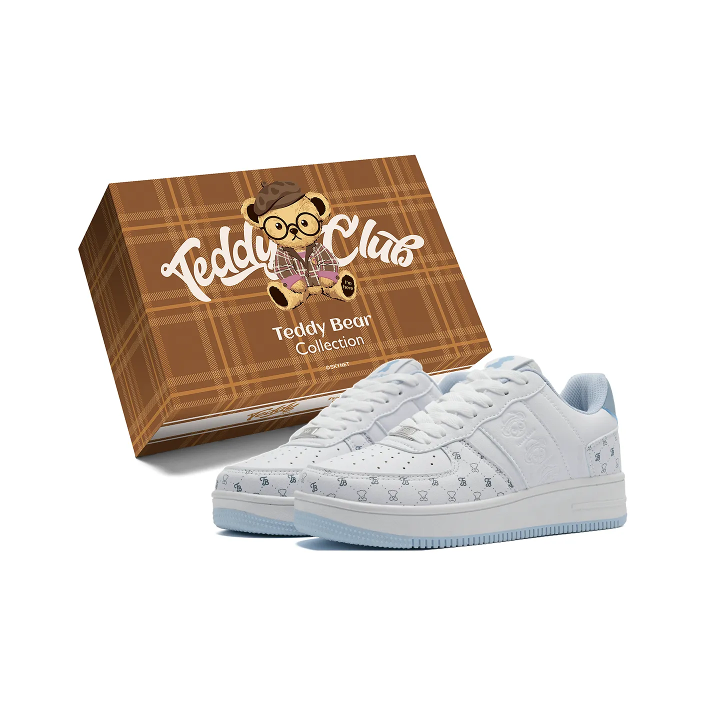 Teddy Bear Collection Покрытие Устойчивый к истиранию Легкий и Дышащий Низкие Кроссовки для скейтбординга Унисекс