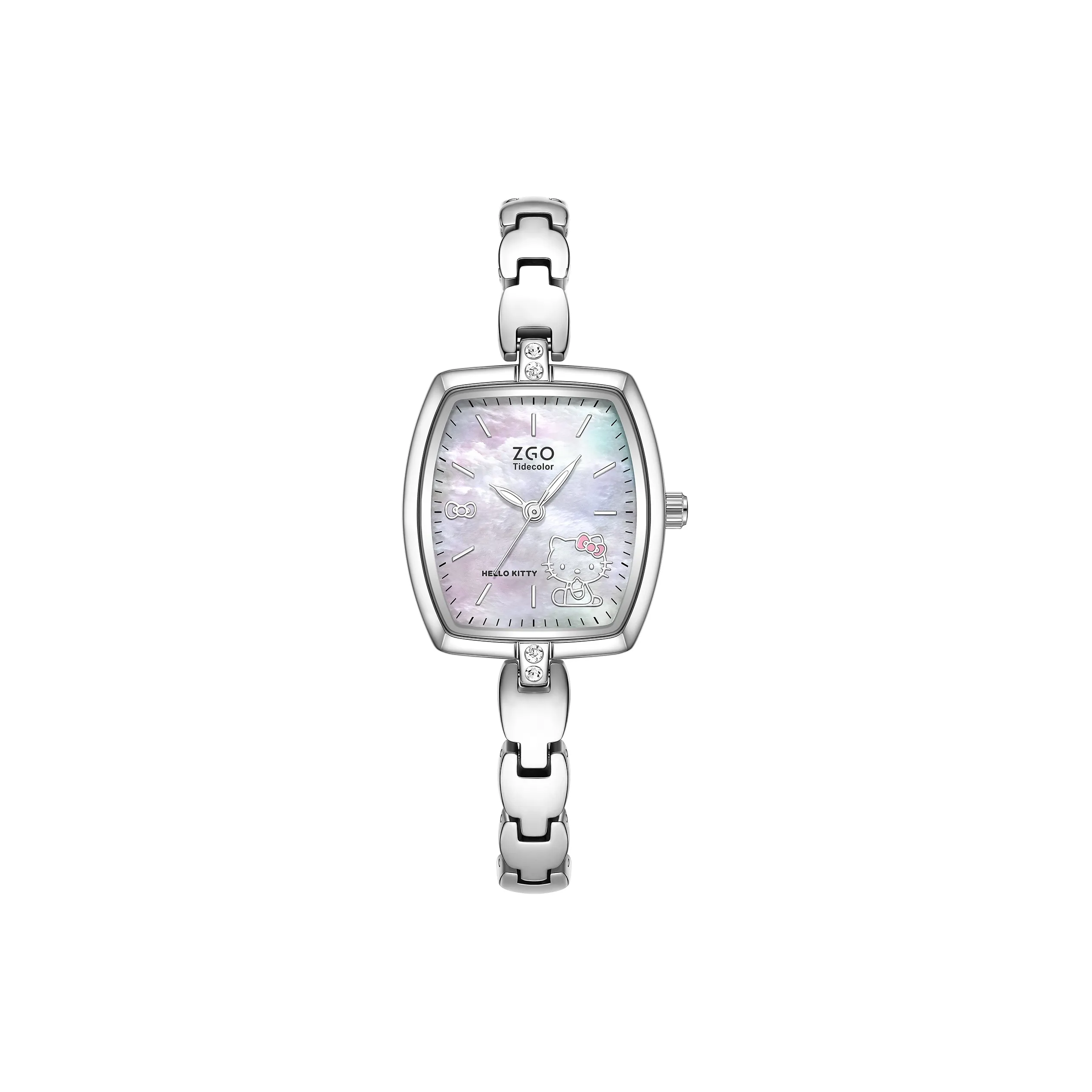 Hello Kitty Кварцевый механизм Женские часы Sanrio series 25 мм Мать жемчуга Цвет