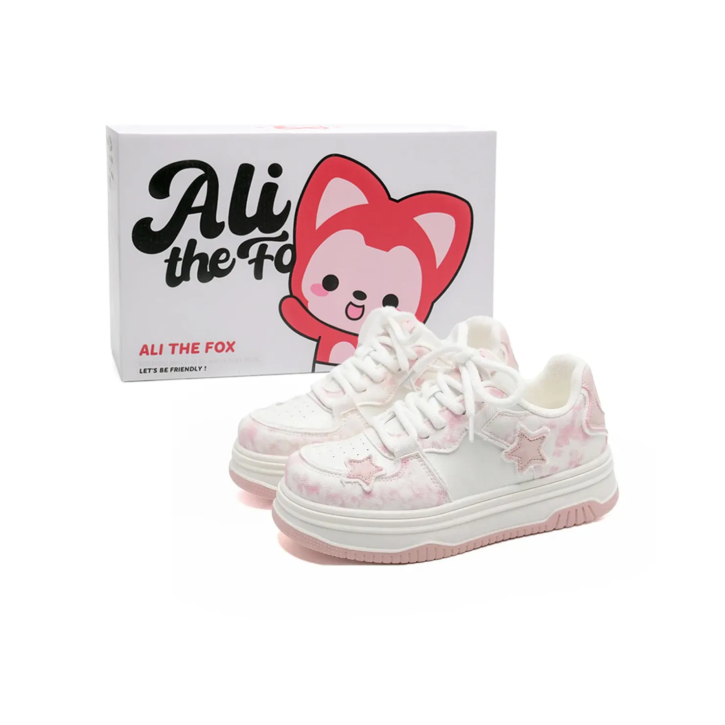 ALI THE FOX Slip Resistant, Abrasion Resistant, Lightweight Low Top Skateboard Shoes Women's