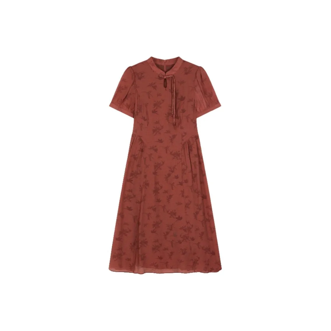 Mo Han Yi Mei Short Sleeved Dress Women's Red
