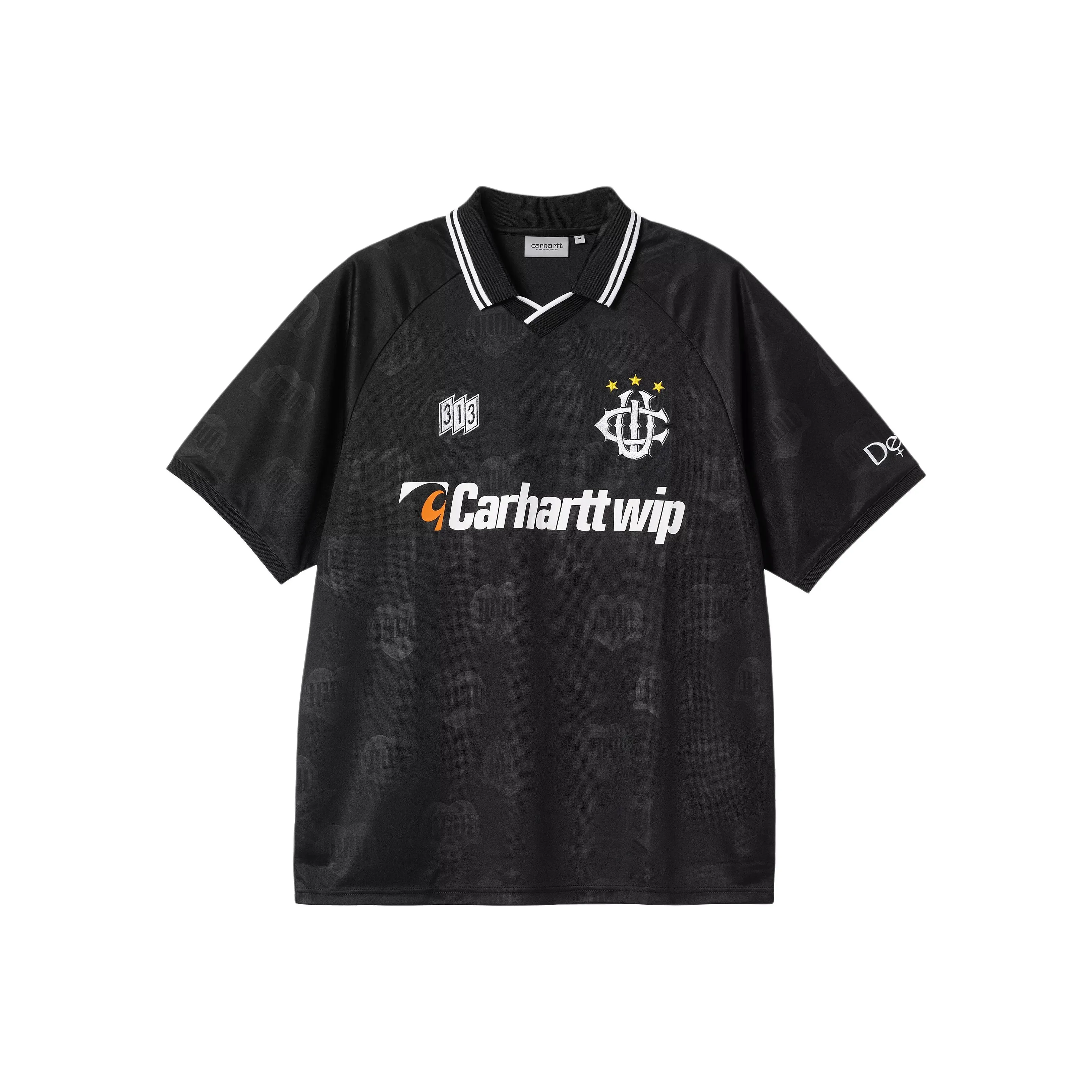 Carhartt WIP SS25 Черный Мужской Футбольный Джерси