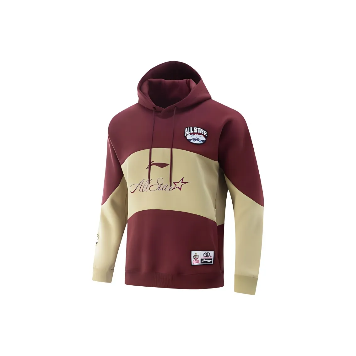 LINING Basketball Collection CBA Collection Толстовка Мужской Темно-бордовый Лоза Хаки