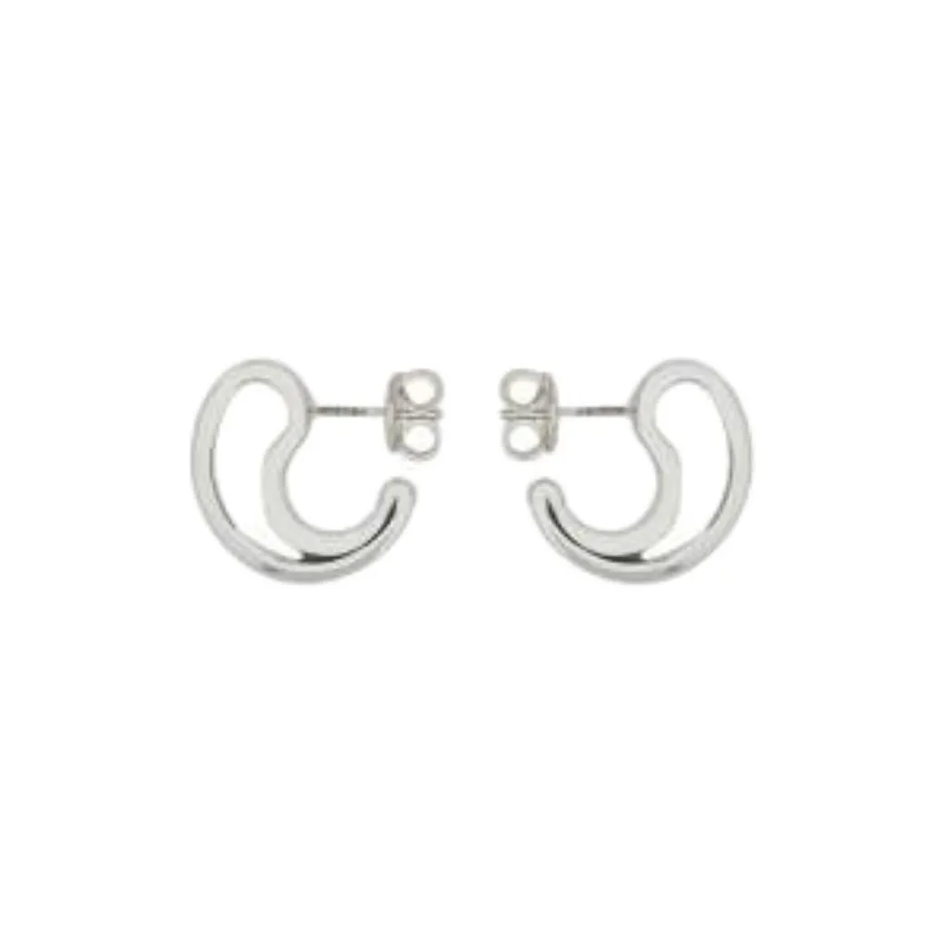 Bottega Veneta Sterling Silver Stud Earrings Women's Silver