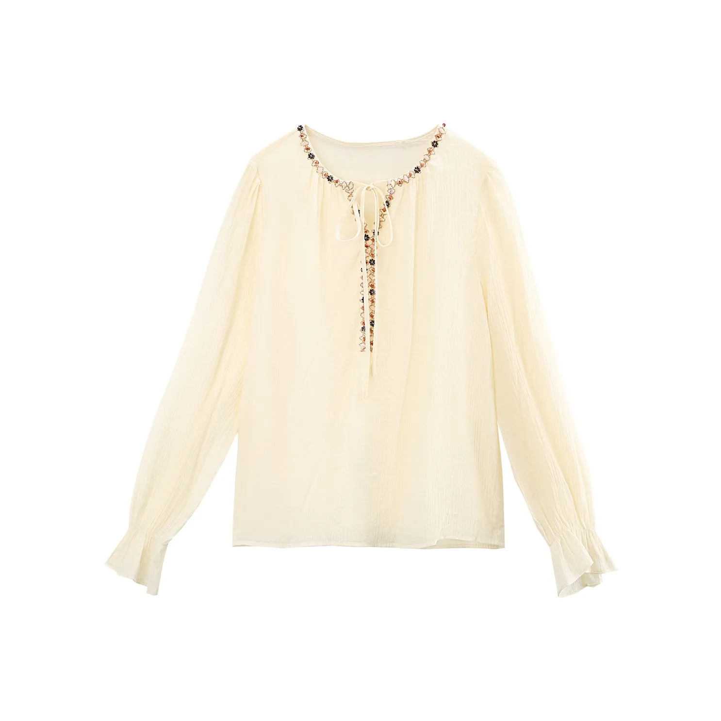 A paradise for awakening Рубашка Женские Бежевый