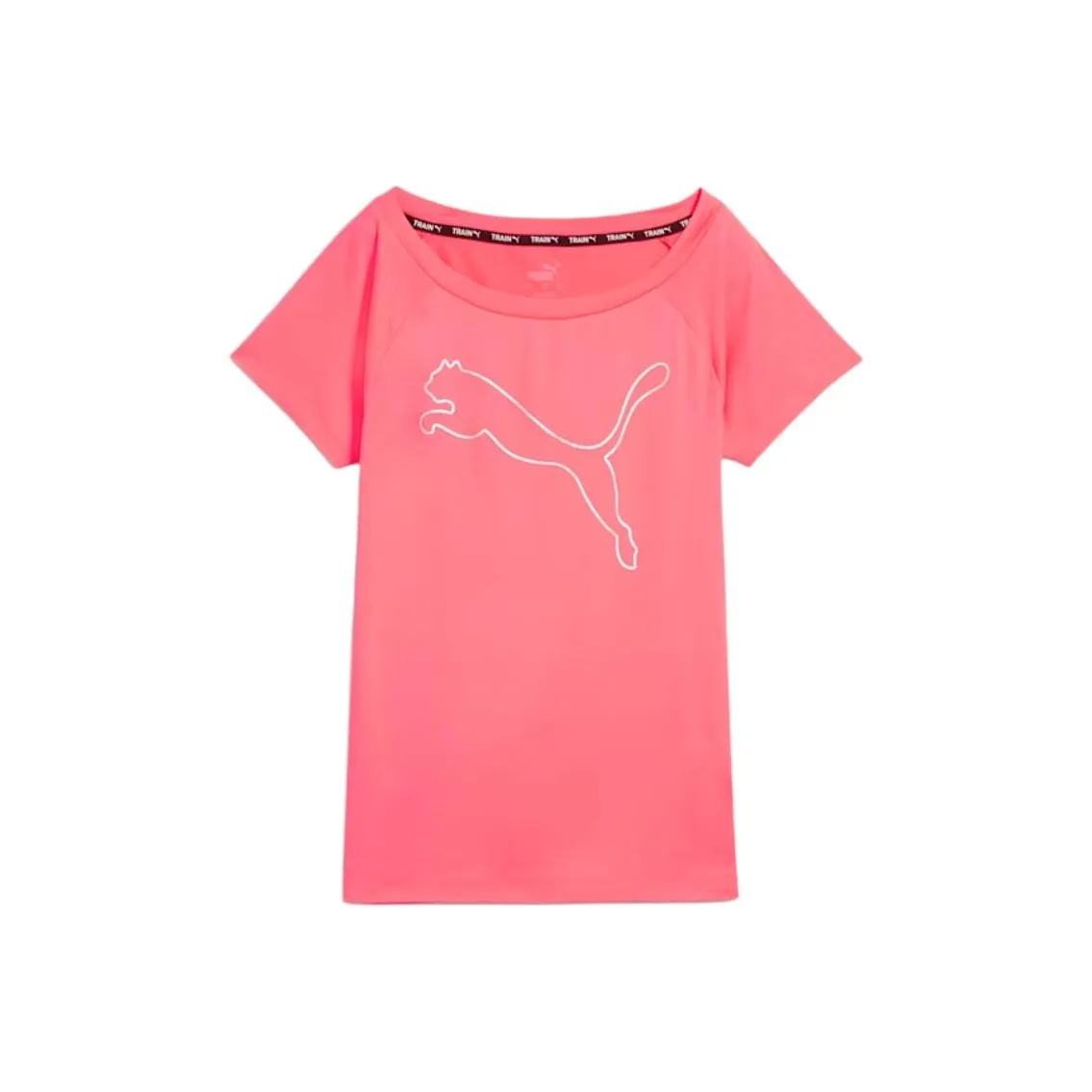 PUMA FAVORITE Raglan Sleeve T Shirt Women's Sunset Red