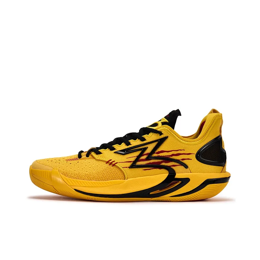 361° BIG3 6.0 Quick Pro Cushioning Slip Resistant Support Mid Top Basketball Shoes Unisex Vintage Yellow