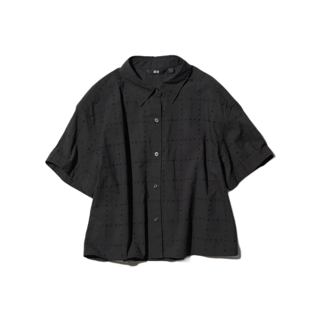 UNIQLO Черные Женские Рубашки
