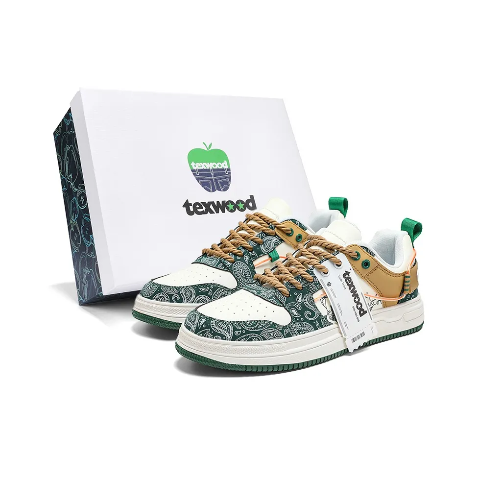 TEXWOOD Китайский стиль коллекция синего и белого фарфора низкие кроссовки для скейтбординга мужские