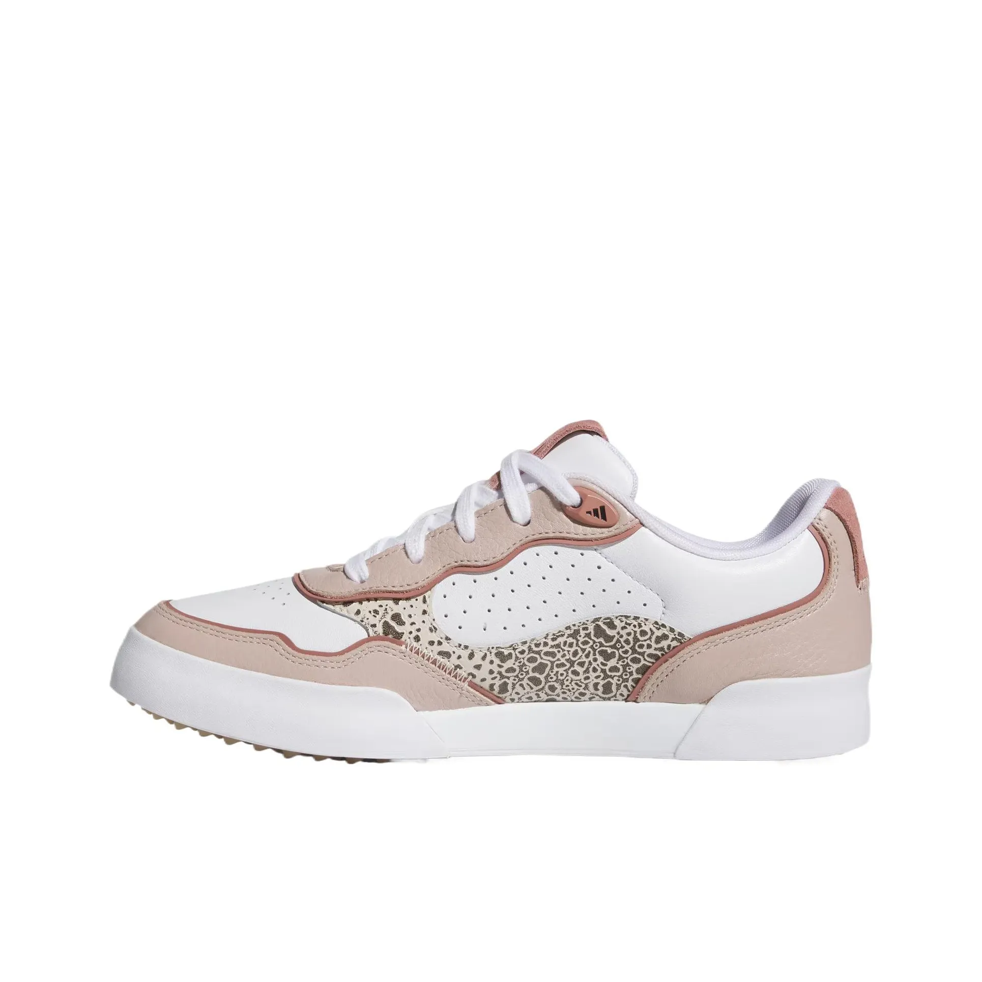 Adidas Retrocross 25 Low Топ Обувь для гольфа Женская Белая Чудо-тауп Теплый Земляной Умбровый