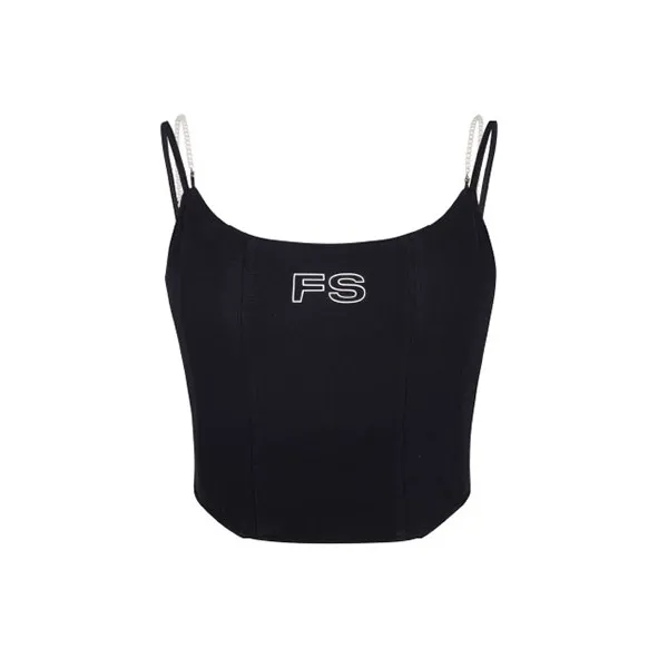 FRAIL STATE Топ на бретелях Женский Черный