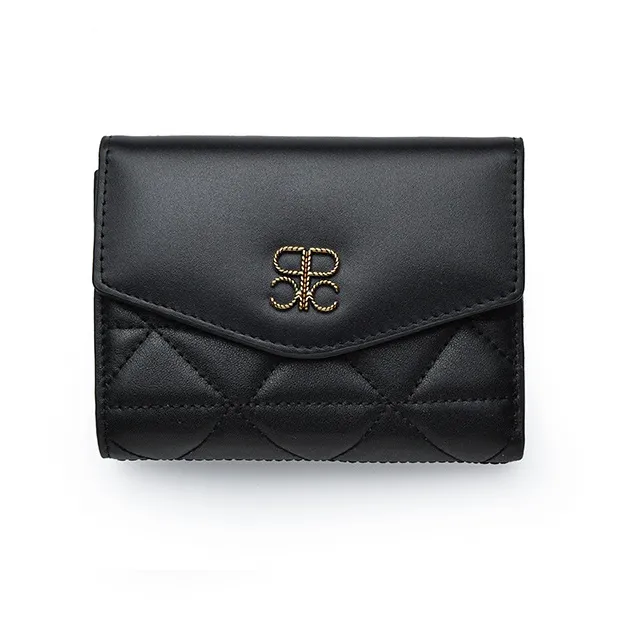 PIERRE CARDIN Кошелек из коровьей кожи стандартный женский черный розовый