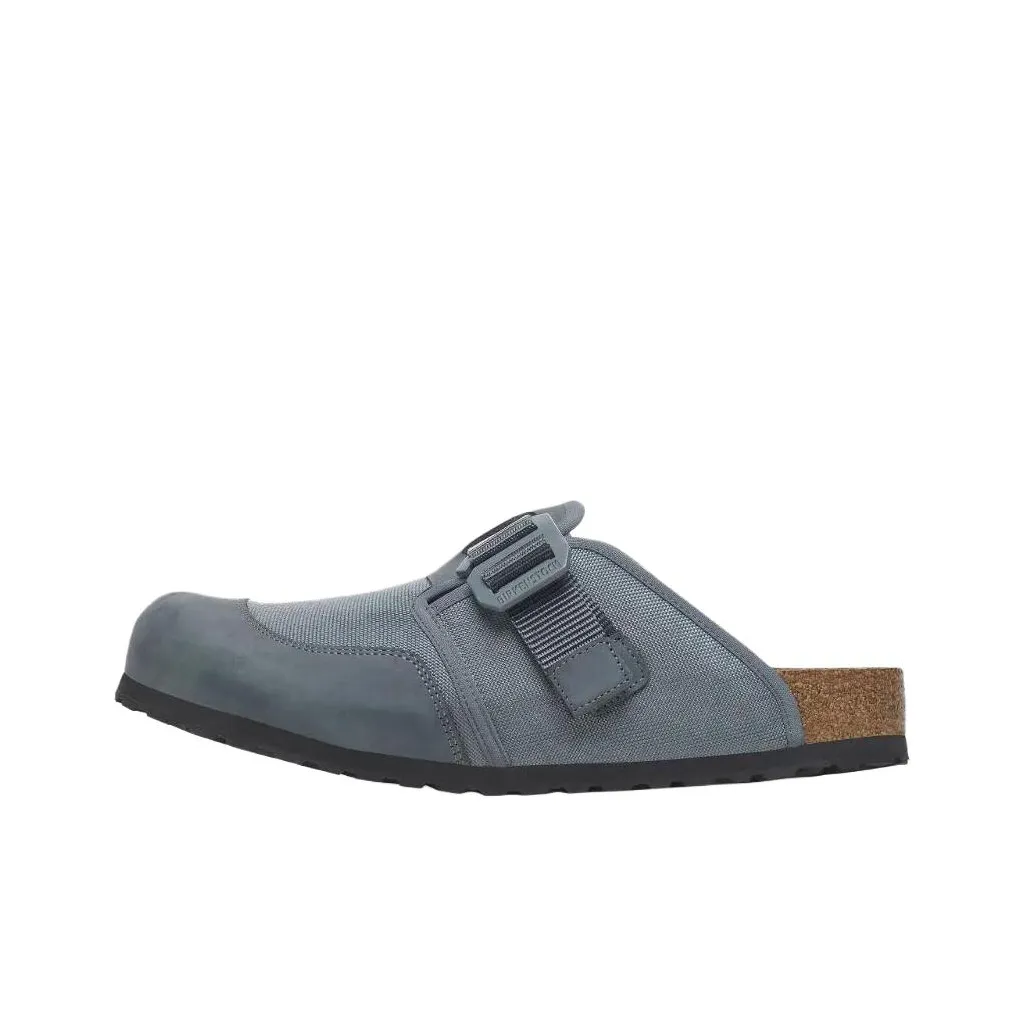 Биркенсток Бостон Устойчивые к истиранию Домашние тапочки Унисекс Синий Стандартный