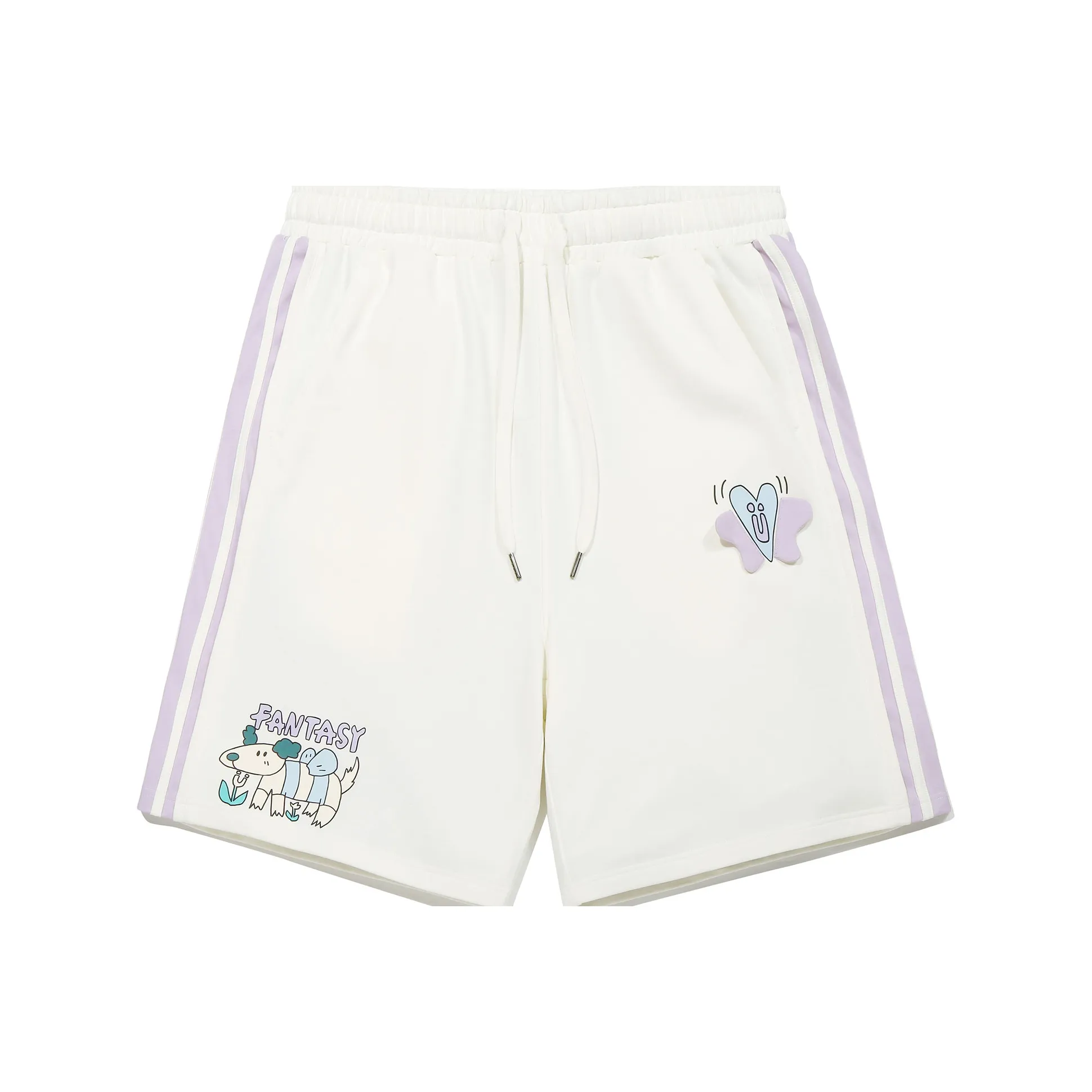 Guuka Повседневные шорты унисекс кремово-белого цвета