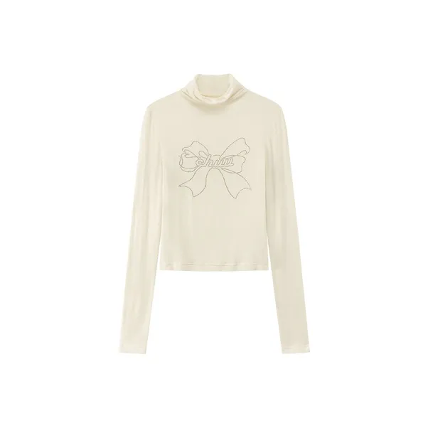 CHUU T-рубашка Женская Белая Абрикос