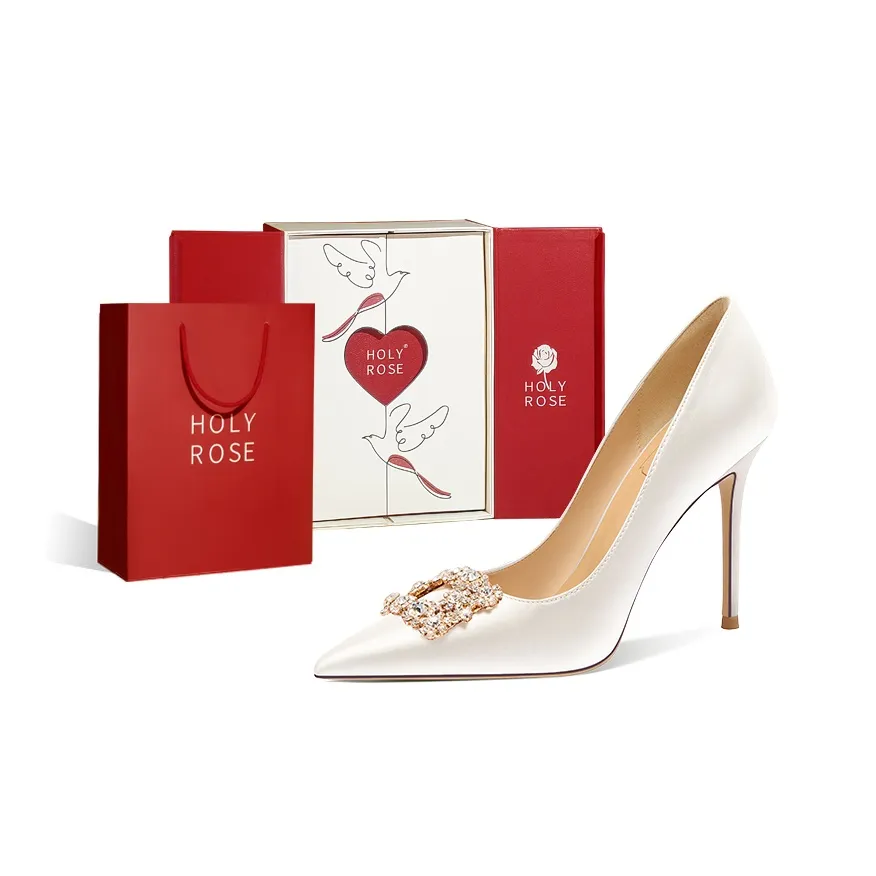 Holy Rose Узкий каблук Высокие каблуки Женские Белые
