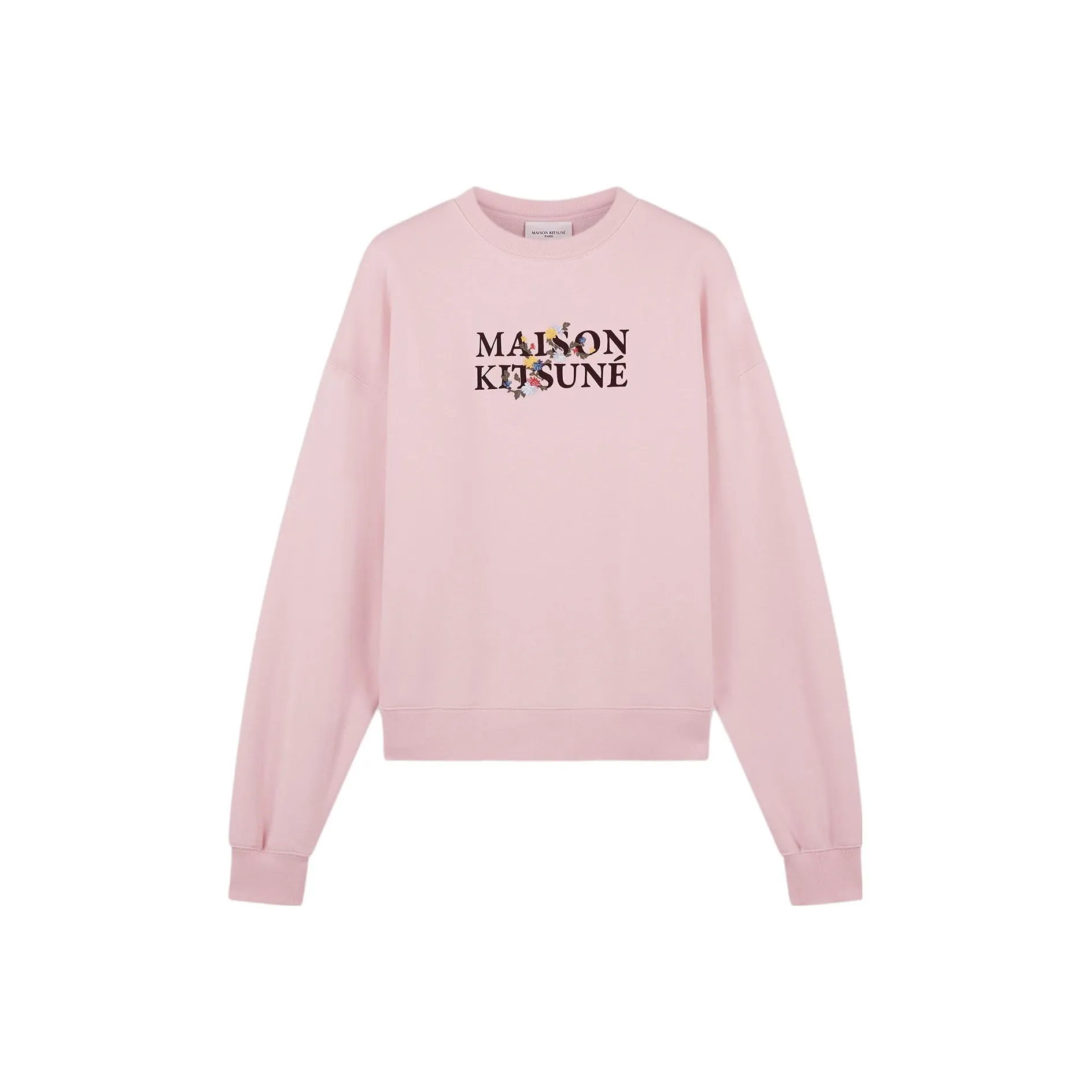 Maison Kitsune Logo Printed Crewneck Sweatshirt